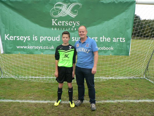 Suffolk youth football supported by Kerseys Solicitors Ipswich