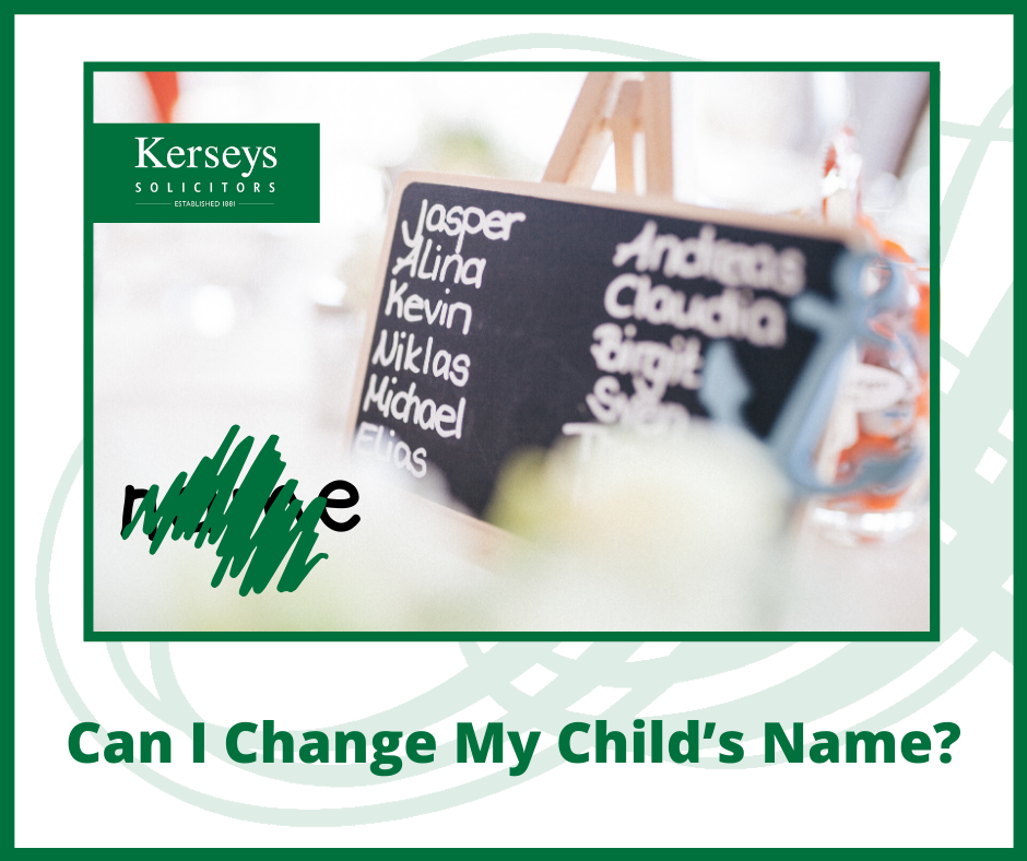 Can I Change My Child’s Name_
