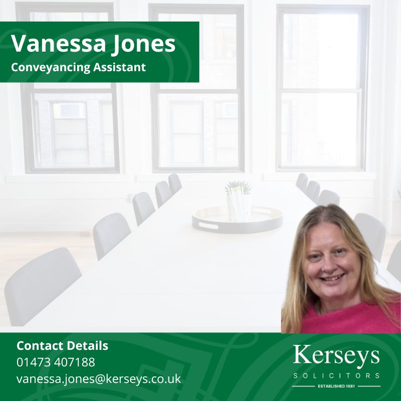 Vanessa Jones - Conveyancing Assistant