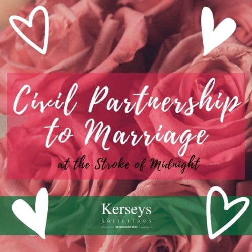 Civil Partnership to Marriage