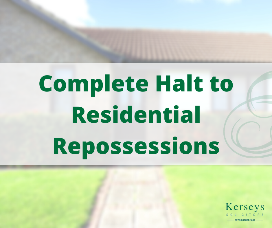 Complete Halt to Residential Repossessions