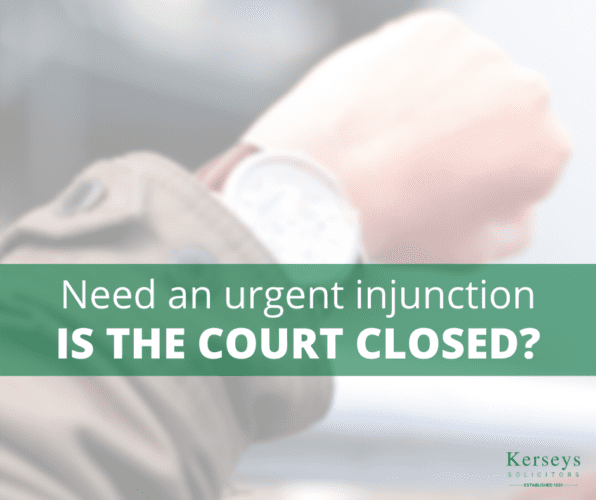 Covid-19 - Need an urgent injunction