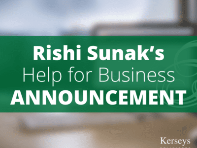 Rishi Sunak’s Help for Business Announcement