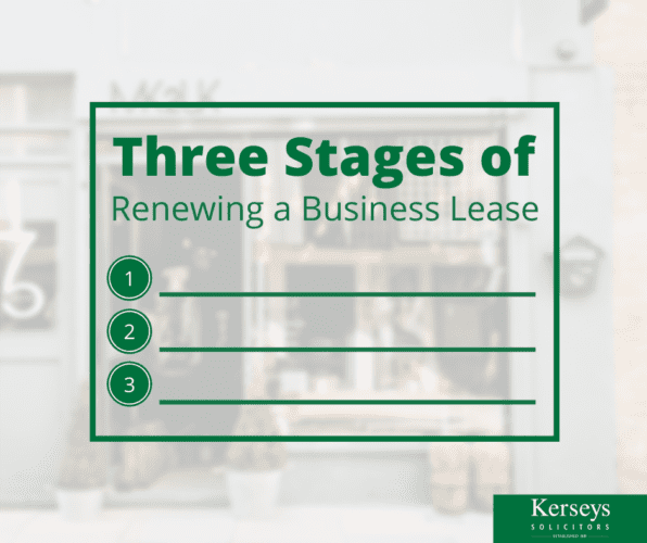 Three Stages of Renewing a Business Lease