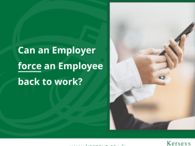 Can an Employer force an Employee back to work