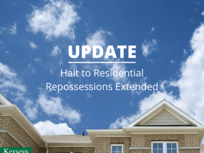 Halt to Residential Repossessions Extended