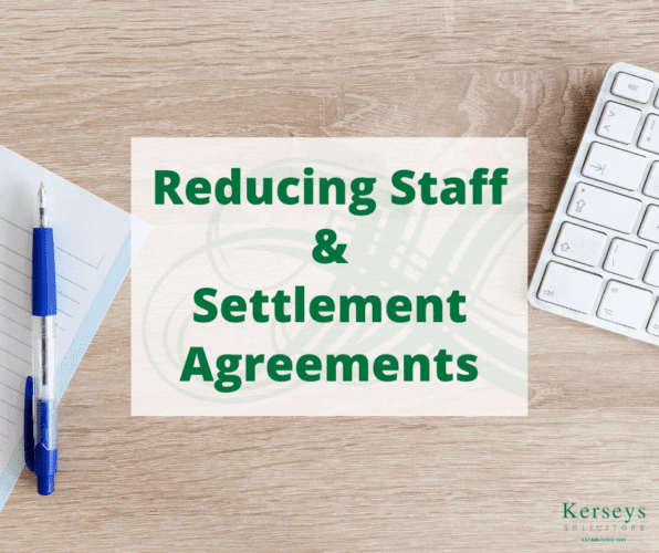 Reducing Staff and Settlement Agreements