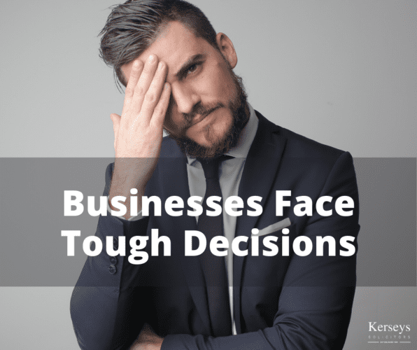 Businesses Face Tough Decisions