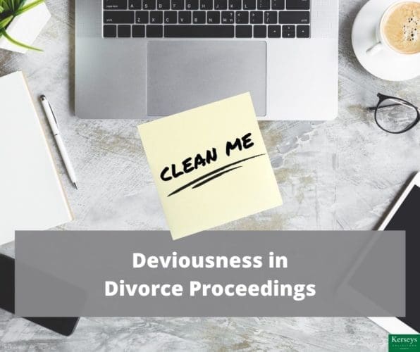 Deviousness in Divorce Proceedings