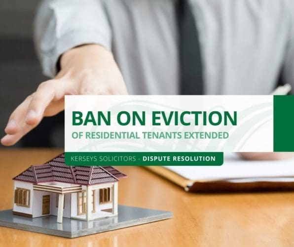 Ban on Eviction of Residential Tenants Extended