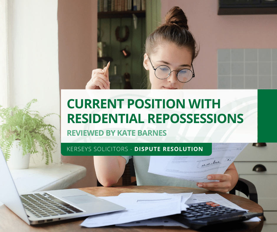 Current Position with Residential Repossessions