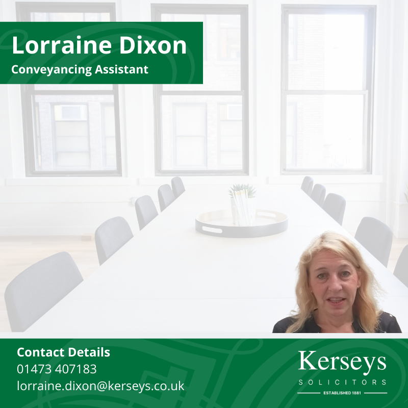 Lorraine Dixon - Conveyancing Assistant