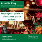 Our Employers' guide to Christmas party fallout