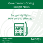 Government's Spring Budget