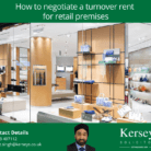 How to negotiate a turnover rent for retail premises