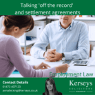 Talking ‘off the record’ and settlement agreements