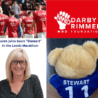 Karen Skene runs for team “Stewart” in the Leeds marathon in May 2024, to support The Darby Rimmer MND Foundation.