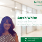 Sarah White - Associate Solicitor