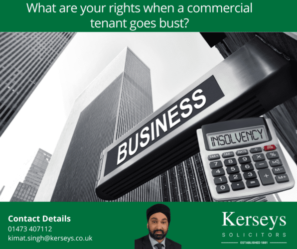 What are your rights when a commercial tenant goes bust