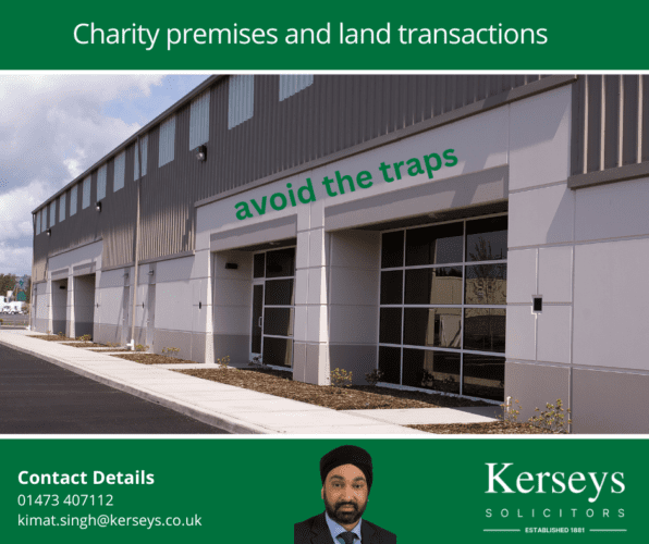 Charity premises and land transactions