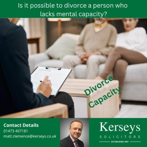 Mental Capacity and Divorce