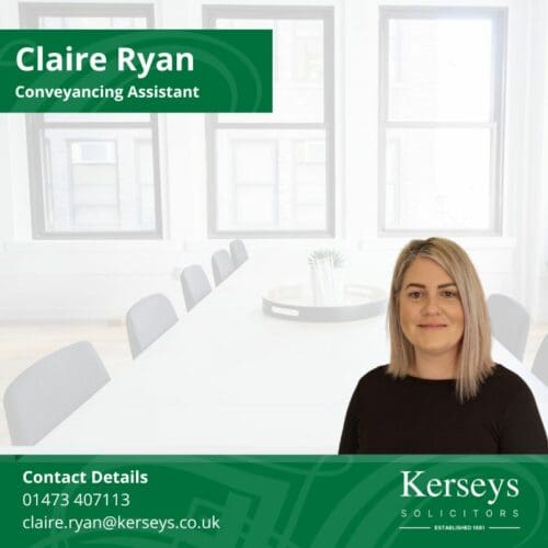 Claire Ryan Conveyancing Assistant