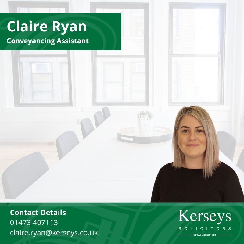 Claire Ryan Conveyancing Assistant