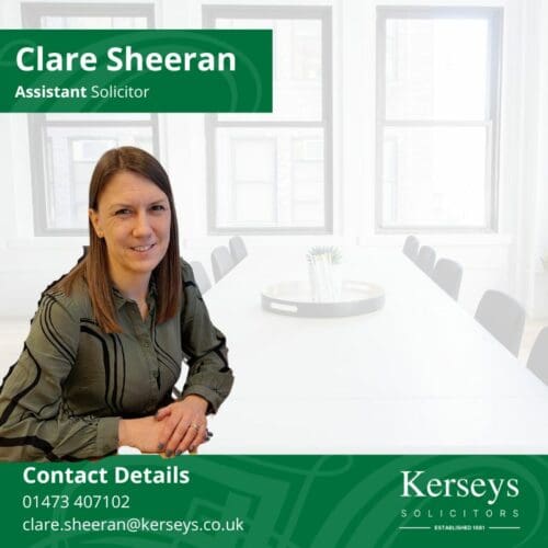 Clare Sheeran - Assistant Solicitor Private Client Team