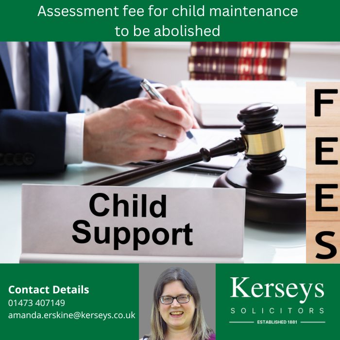Assessment fee for a child maintenance calculation to be abolished