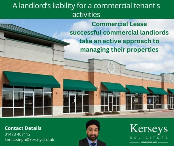 A landlord’s liability for a commercial tenant’s activities