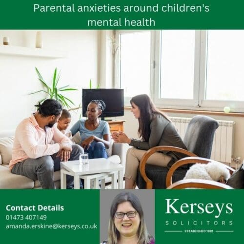 Parental anxieties around children’s mental health