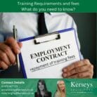 Training requirements and fees – what do you need to know?