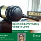 Decline in family cases going to court