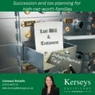 Succession and tax planning for HNW individuals and families
