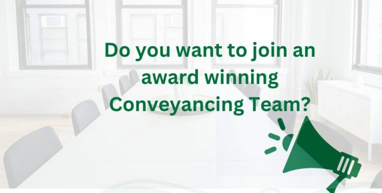 Conveyancing Fee Earner Vacancy