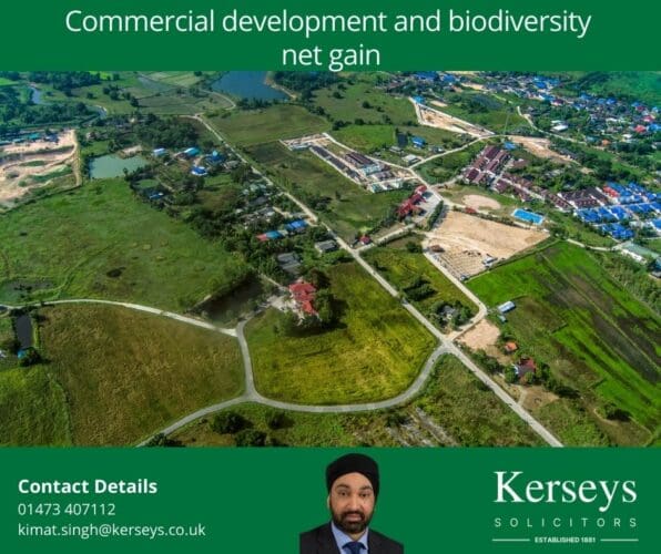 Commercial development and biodiversity net gain