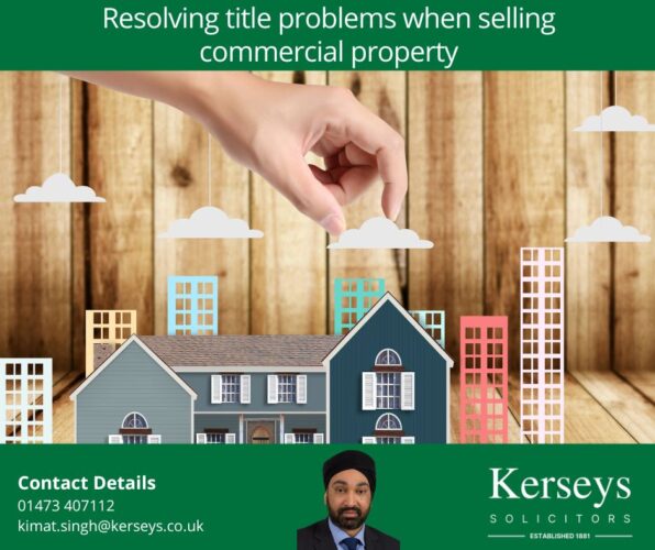Resolving title problems when selling commercial property