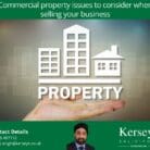 Commercial property issues to consider when selling your business