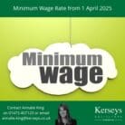 Minimum Wage from 1 April 2025