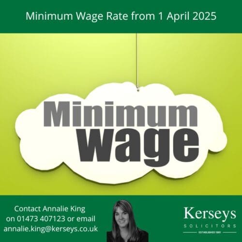 Minimum Wage from 1 April 2025