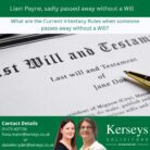 Liam Payne, sadly passed away without a Will. What are the Current Intestacy Rules when someone passes away without a Will?