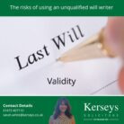 The risks of using an unqualified will writer